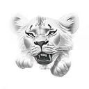 simba tattoo design idea