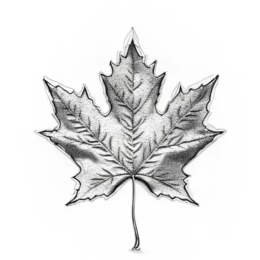 Maple Leaf tattoo design idea
