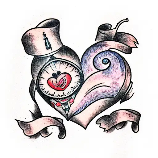 Crying Heart tattoo design idea