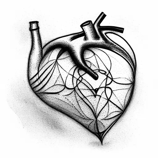 Crying Heart tattoo design idea