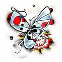 Ladybug tattoo design idea