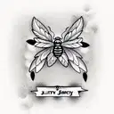 Ladybug tattoo design idea