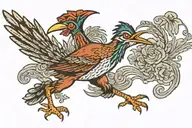 roadrunner running in Texas tattoo design idea