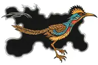 roadrunner running tattoo design idea