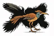 roadrunner running tattoo design idea