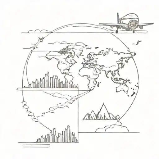 Travel tattoo design idea