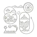 Travel tattoo design idea