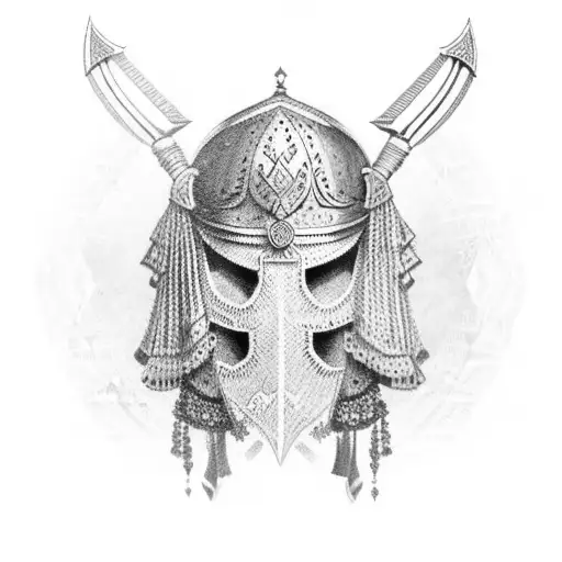 Iranian gladiator tattoo design idea