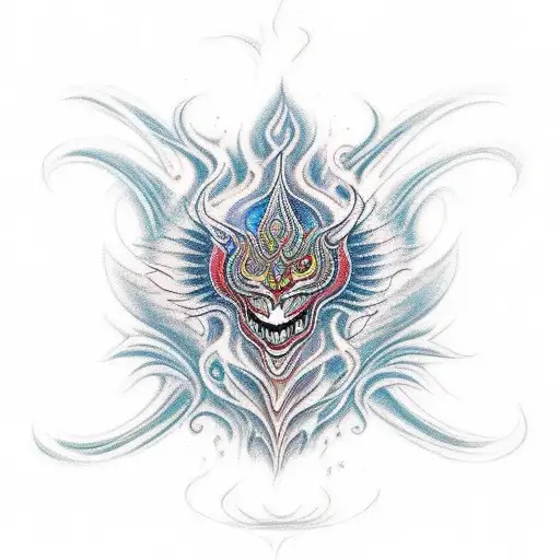 ayahuasca fire transformation tattoo design idea