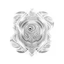 Polynesian wave design forearm tattoo design idea