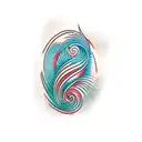 Polynesian wave design forearm tattoo design idea