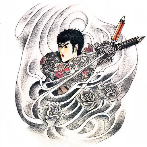 Berserk anime  tattoo design idea