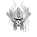 knife gypsy gitano navaja tattoo design idea