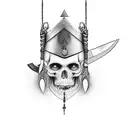 knife gypsy gitano navaja tattoo design idea