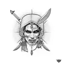 knife gypsy gitano navaja tattoo design idea