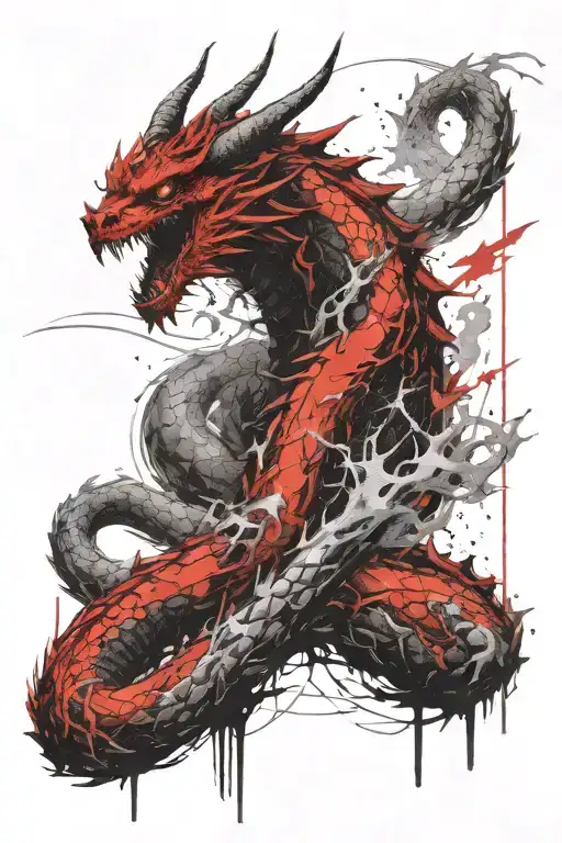 King Ghidorah tattoo design idea