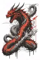 King Ghidorah tattoo design idea