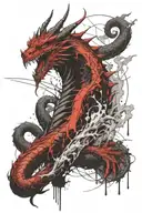 King Ghidorah tattoo design idea