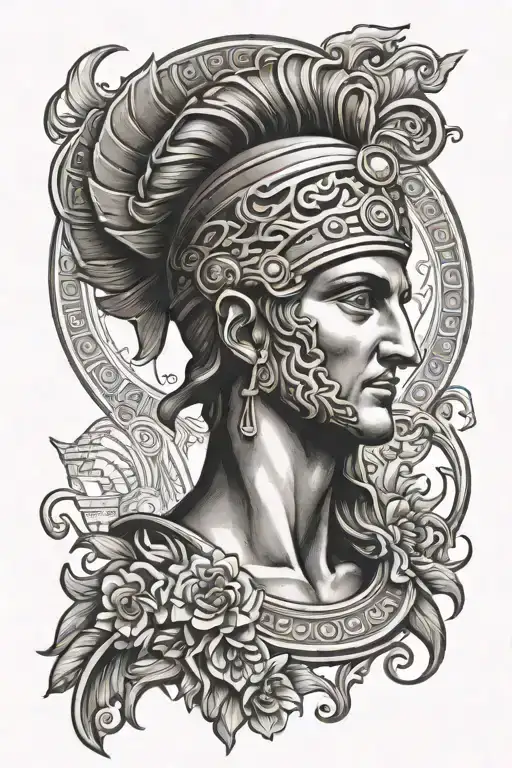 ancient greece tattoo design idea