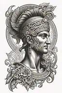 ancient greece tattoo design idea