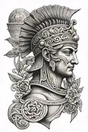 ancient greece tattoo design idea