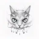 thunderstorms witch  jewelry  tattoo design idea