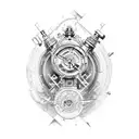 steampunk tattoo design idea
