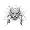 steampunk tattoo design idea