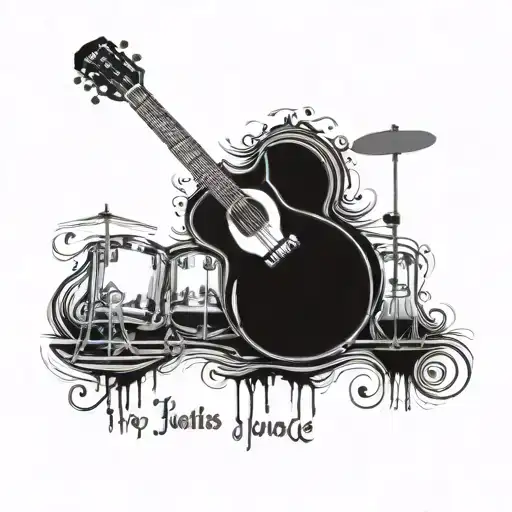 beatles music hey Jude lyrics tattoo design idea