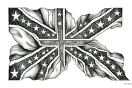 Rebel flag tattoo design idea