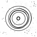 circular disconnected abstract tattoo design idea