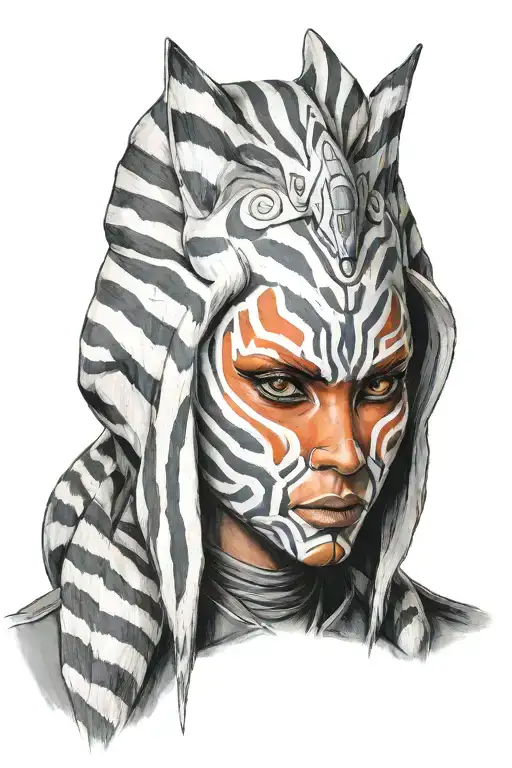ahsoka tano tattoo design idea