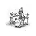 little drummer boy  tattoo design idea