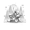 little drummer boy  tattoo design idea