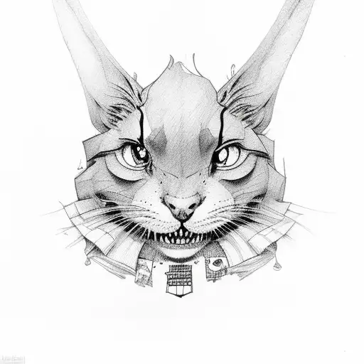 Alice in wonderland  tattoo design idea