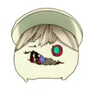 Alice in Wonderland falling simplistic colorful tattoo design idea