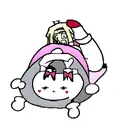 Alice in Wonderland falling simplistic colorful tattoo design idea