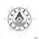Kurdistan flag  tattoo design idea