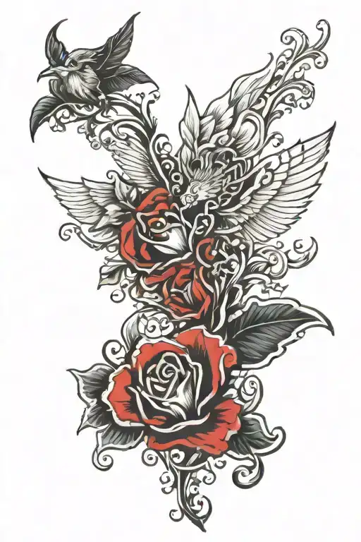 old english tattoo design idea