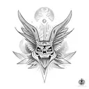 tribal thunderbird tattoo design idea