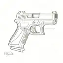 glock 19 tattoo design idea