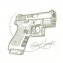 glock 19 tattoo design idea