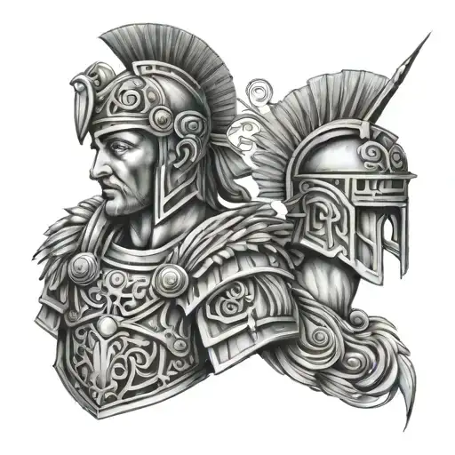roman empire tattoo design idea