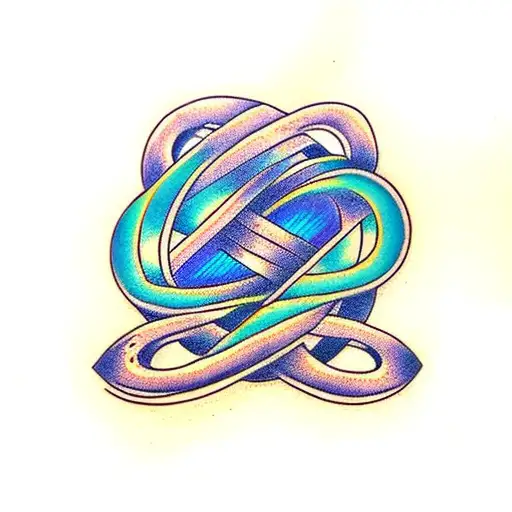 Infinity Symbol on wrist in circle tattoo design idea