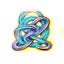 Infinity Symbol on wrist in circle tattoo design idea