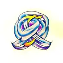 Infinity Symbol on wrist in circle tattoo design idea