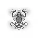 stuttgart beer tattoo design idea