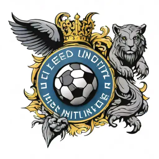 leeds united football england three lions tattoo design idea