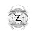 ZIS typography  tattoo design idea