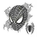 small spiderman head tattoos tattoo design idea